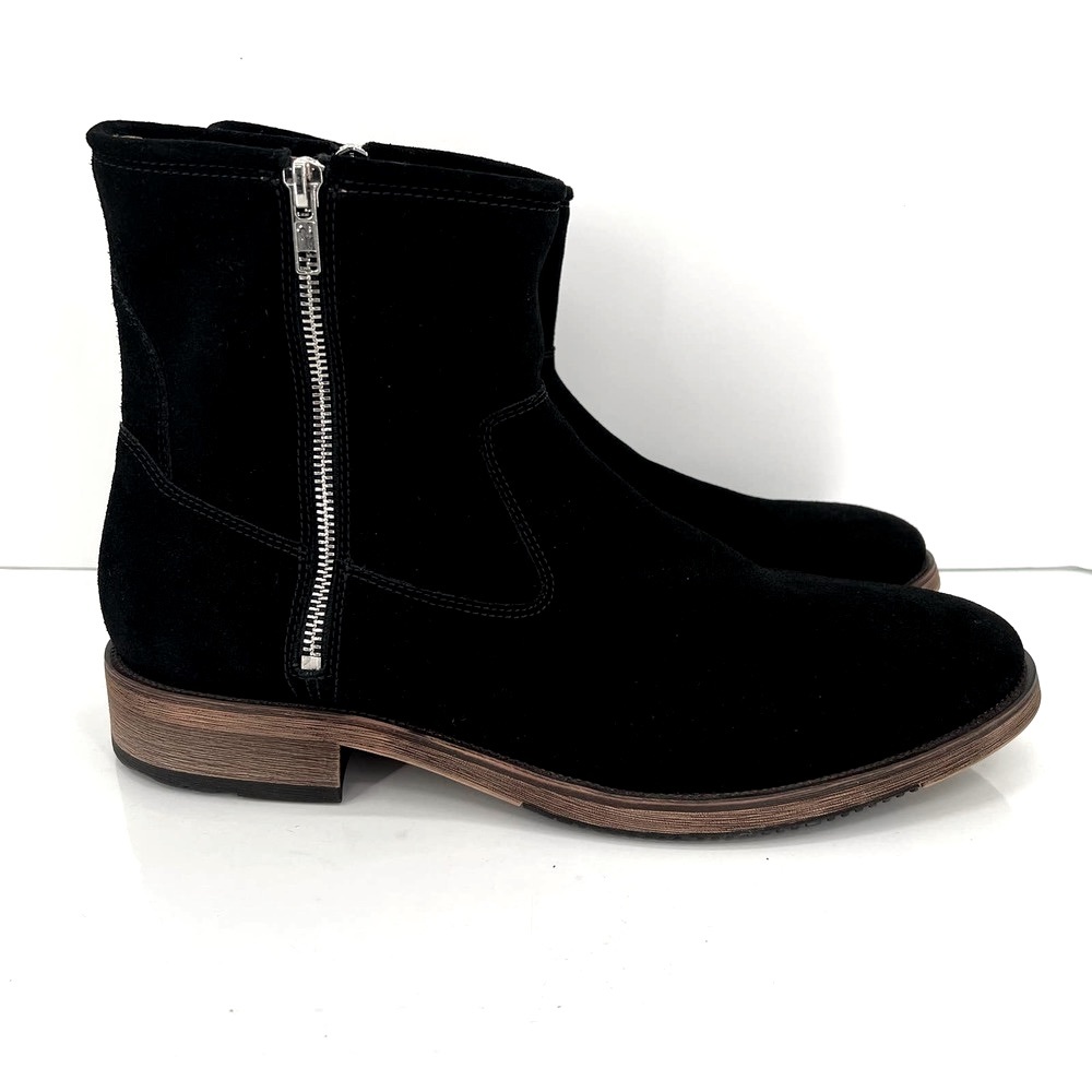 New Republic Men’s Black Suede Two side zipped tall Boots